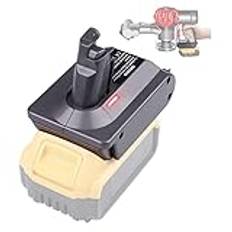 TEPULAS för Dyson V6 batteri ersättningsadapter för Dewalt 20 V batteri kompatibelt med Dyson V6 SV03 SV04 SV06 DC58 DC59 DC61 DC62 DC72 dammsugare (inget batteri)