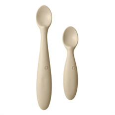BIBS spiseske med navn 2 stk VANILLA