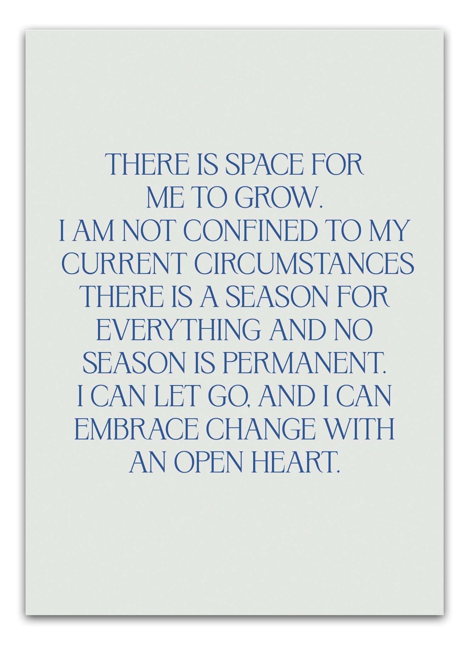There is space for me to grow Poster | 100 x 140 cm | Ellens Postershop