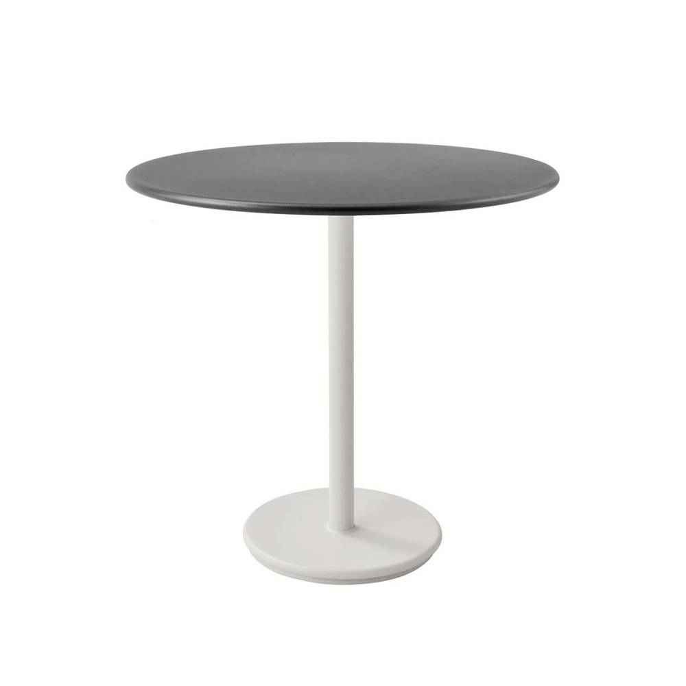 Cane-line Go cafébord Ø80 cm Lava grey-white
