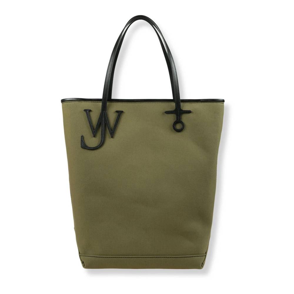 JW Anderson Large Anchor Canvas & Leather Tote - Tasker - Dame - Grøn - ONE SIZE - Læder
