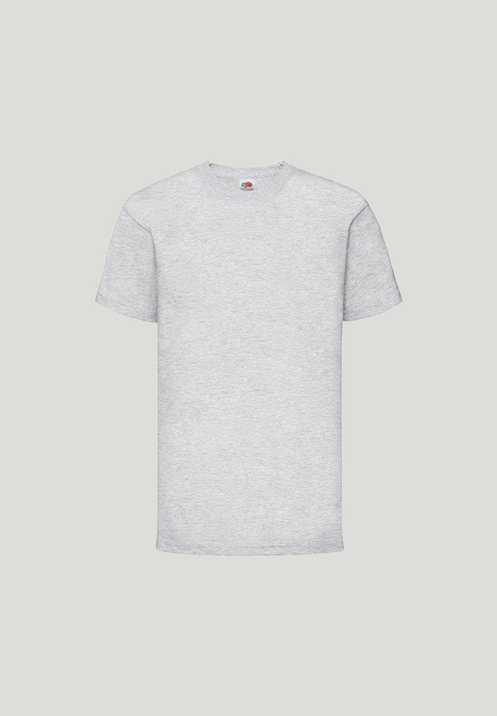 Fruit of the Loom - KIDS - T-shirt - Pakketilbud (3 stk.) - Gråmeleret - 140 (9-11 år) - LOOZE