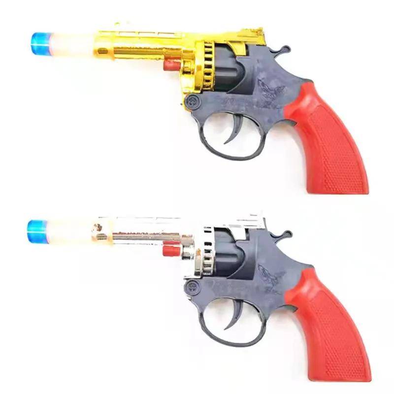 Revolver Leksakspistol Minimodell Falsk Pistol Barndom Leksaker för Vuxna Samling Pojkar Födelsedag Helgpresent