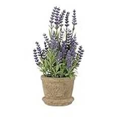 Veemoon Konstgjord lavendel i kruka konstgjorda blommor konstgjord växt falska blommor växter brudbukett lavendelbukett bonsai dekoration för vardagsrum hem matbord sovrum kontor bordsdekoration
