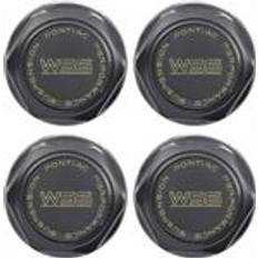 centrumkåpor 1982-92 Pontiac WS6 Wheel Center Cap With Metal Clip Black - Set of 4