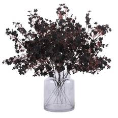 N&T NIETING Gypsophila konstgjorda blommor, 12 st konstgjorda blommor med en verklig touch för gör-det-själv bröllopsbukett, festligt blomarrangemang för bordet och heminredning (svart)