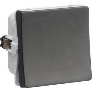 LK FUGA® – Afbryder 1-polet, 1 modul, koksgrå