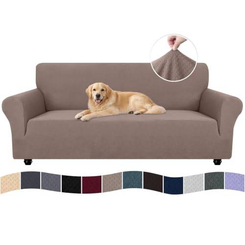 Ystyle Elastiskt Sofföverdrag 3-Sits, Pet Soff Cover Töjbart överdrag, Stretchigt Soffskydd, Avtagbar Halkskydd Fåtöljöverdrag Möbel Maskintvättbar, Sofföverkast För Soffa Fåtölj, Sand