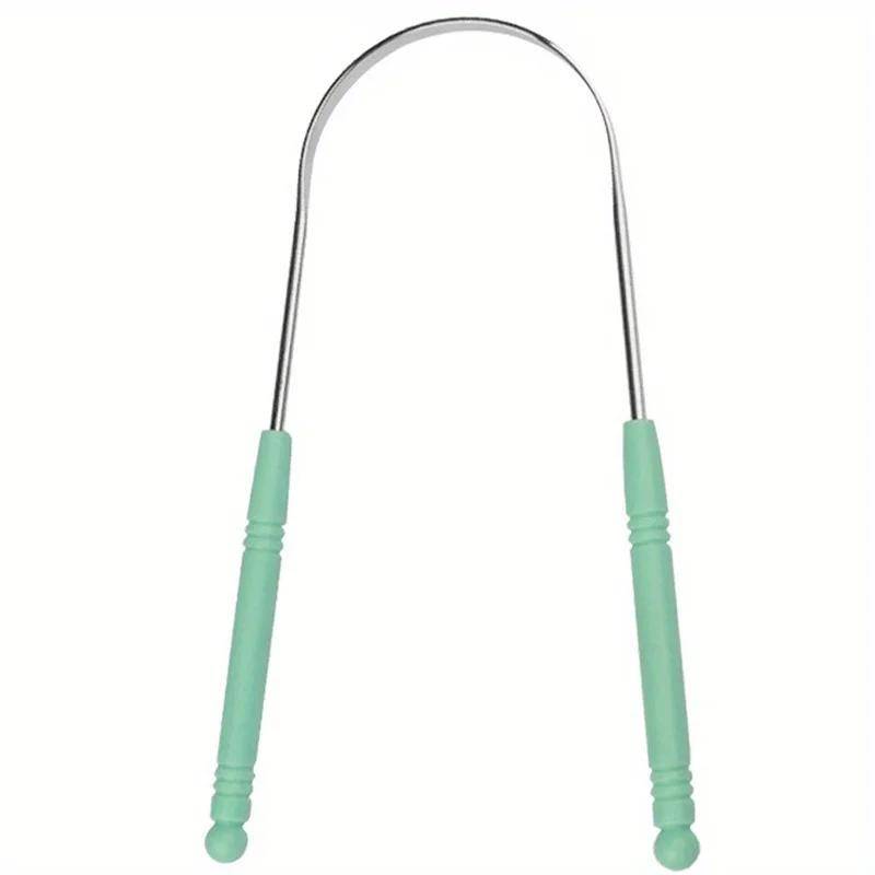 Stainless Steel Tongue Scraper With Box Oral Hygiene Tool Keep Fresh Breath Tongue Cleaner Brush For Teeth Care