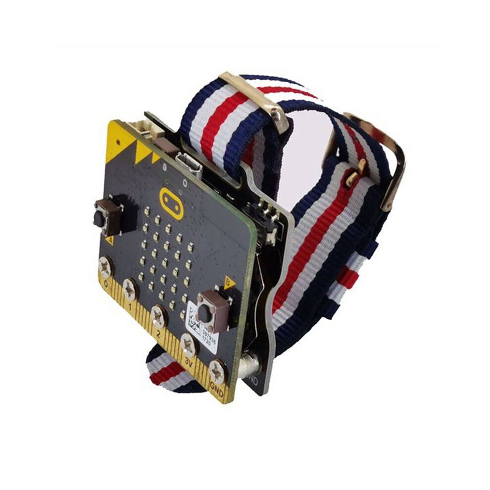 For Microbit V2 Development Board Programmable Watch Wearable Kit Wear:Bit Scratch for School DIY Programming Kit