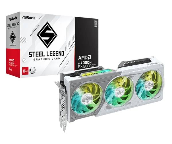 Asrock AMD Radeon RX 9060 XT Steel Legend 16GB OC GDDR6