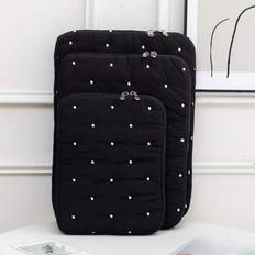1 st ny designad laptopväska med broderade prickar, surfplattaväska, innerväska och ny innerväska för bärbar dator. Den har en modern, enkel och fräsc - Multifärgad (Svart 11 tum,Svart 15 tum,Vit 11 tum,Vit 13 tum,Vit 15 tum,Svart 13 tum)