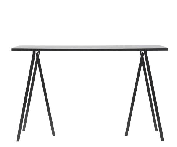 HAY Loop Stand Bord - 200 - H97cm - Inkl. Support - Hvid Laminat