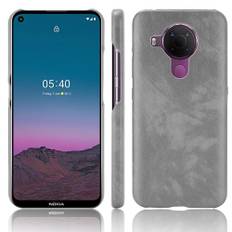 Nokia 5.4 - Læder Hard cover - Grå