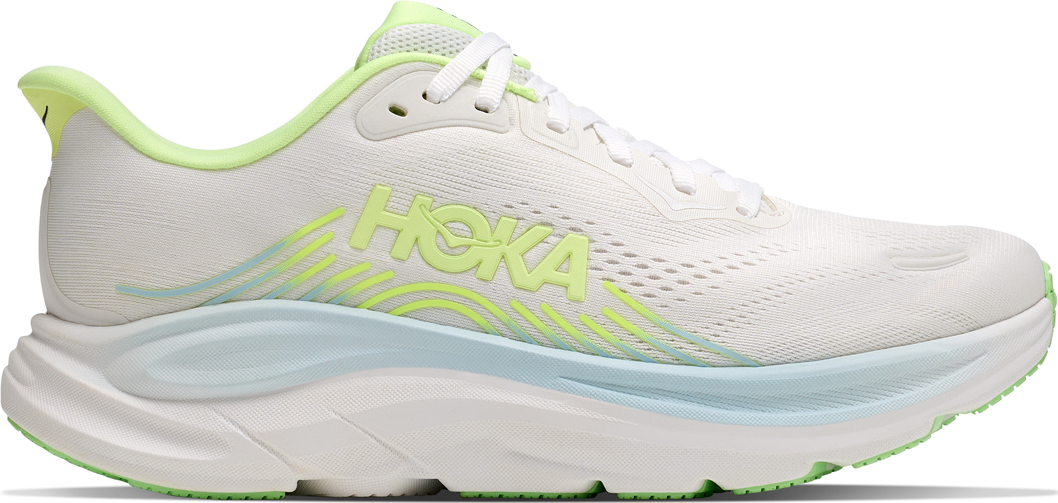 Hoka Women's Clifton 11 Wide Frost / Neon Yuzu, 40