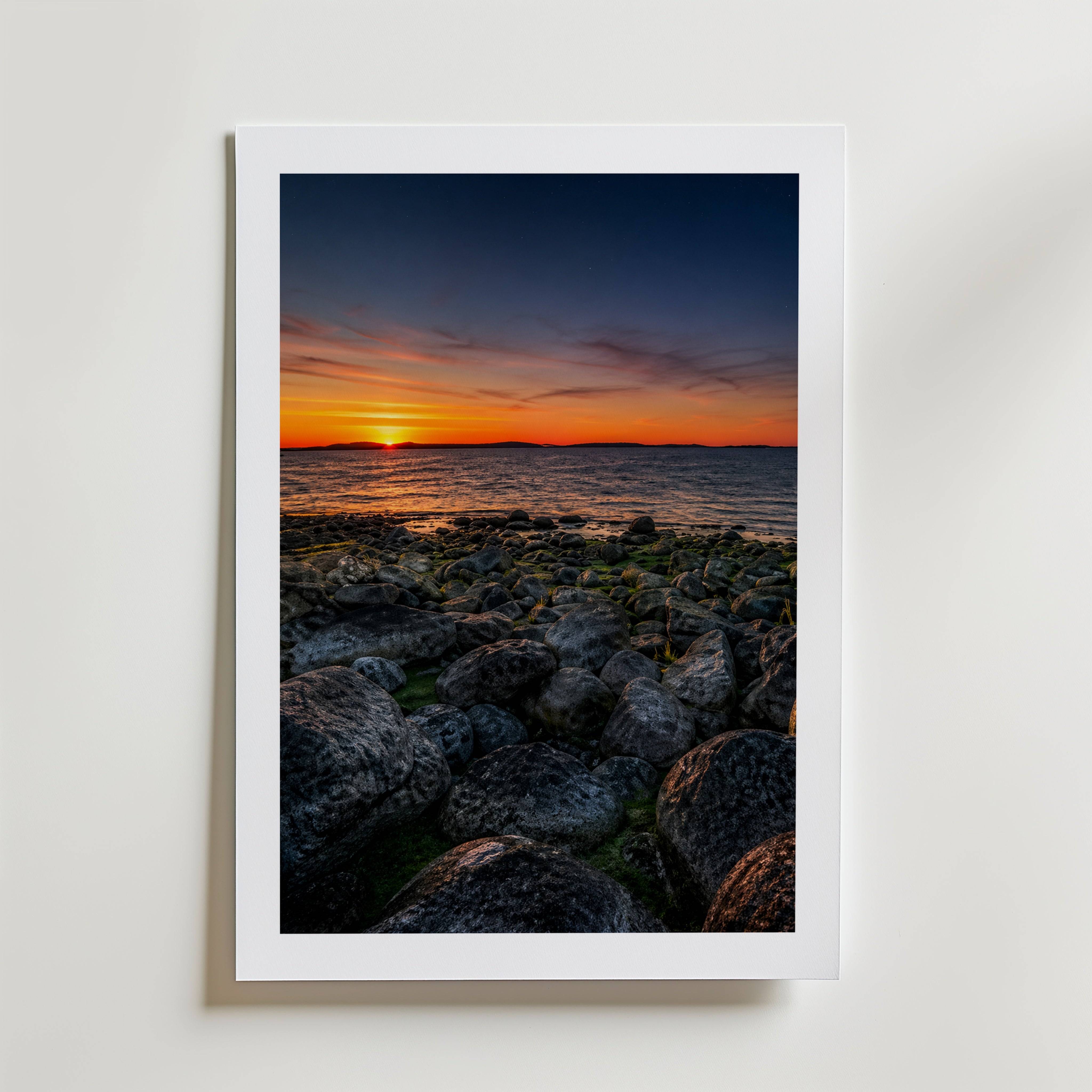Lilleby Strand Poster - Premium Canvas 40x50 cm
