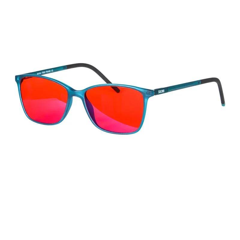 SHINU Women Red Lenses Blue Light Blocking Computer Glasses 100% UV Protection for Better Sleep