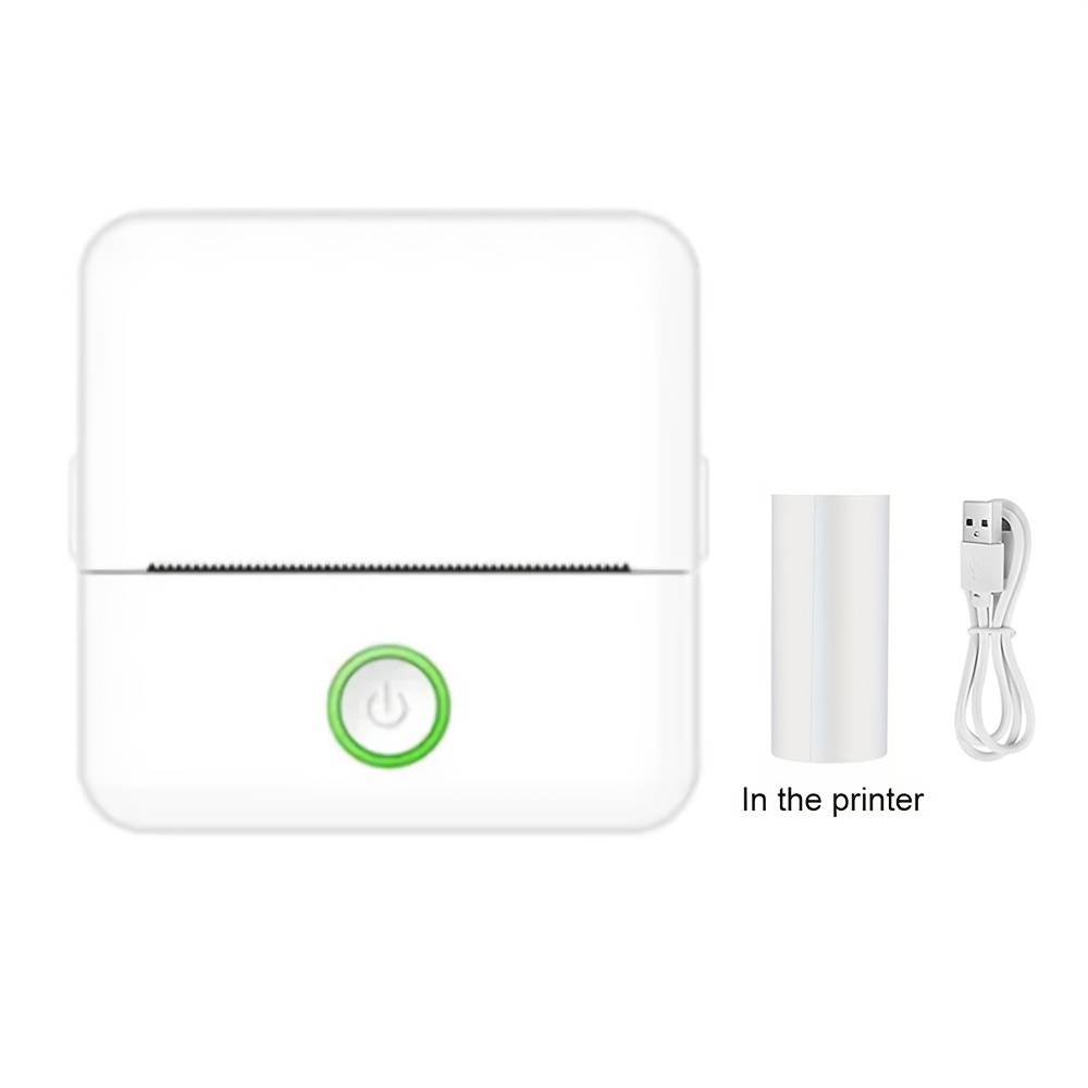Portable Wireless Mini Printer, Mini Photo Printer Label Printer For Printing Photos, Labels And Notes, Gift