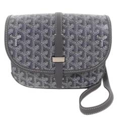 Goyard Vintage, Vintage , Herre, Grå, ONE SIZE, Uld, Pre-owned Belvedere PM Skuldertaske