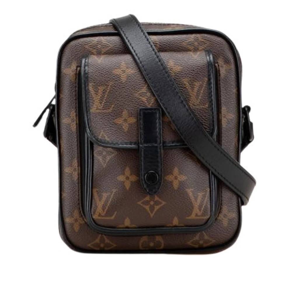 Louis Vuitton Vintage - Pre-owned Monogram Macassar Axelremsväska Vintage - Herr - ONE Size - Läder
