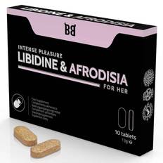 Libidine & Afrodisia - Lust och Afrodisiakum för intensiv njutning - Kosttillskott för kvinnor - 10 tabletter