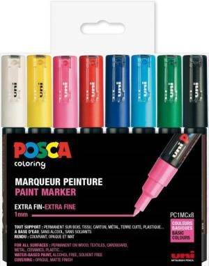 POSCA 1M-SET 8 PENNOR