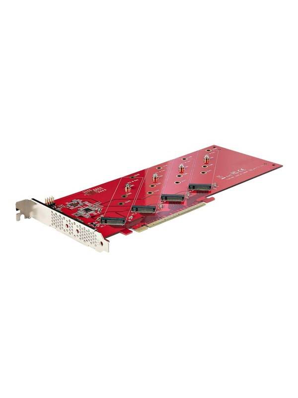 StarTech.com Quad M.2 PCIe Adapter Card x16 Quad NVMe or AHCI M.2 SSD to PCI Express 4.0 Up to 7.8GBps *DEMO*