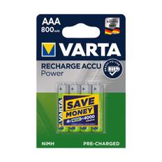 Varta - AAA - 4 stk - Genopladelige Ni-MH Batteri (800 mAh) (1.2V)