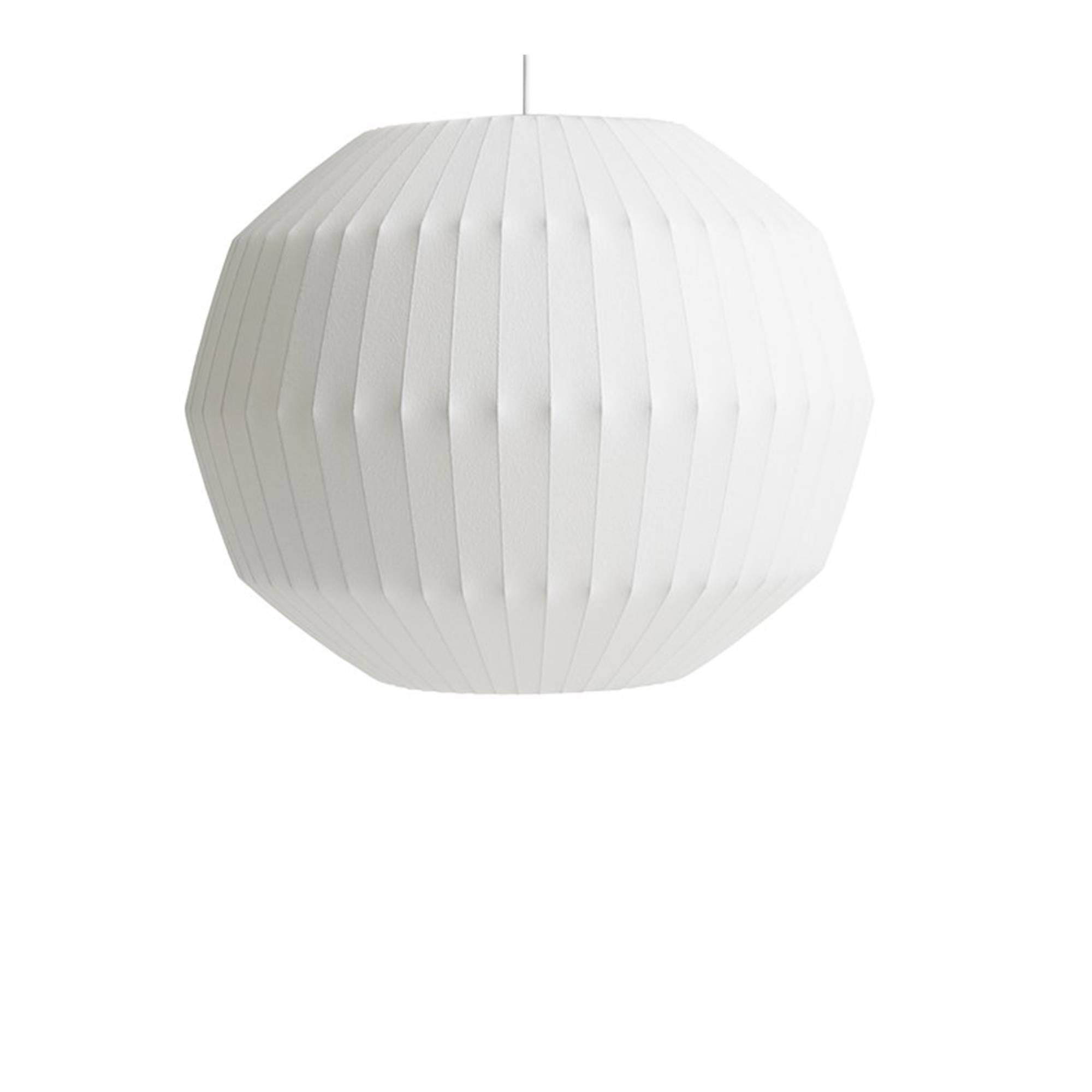HAY - Nelson Angled Sphere Bubble Pendant Large Off-White - Pendellampor - George Nelson - Vit