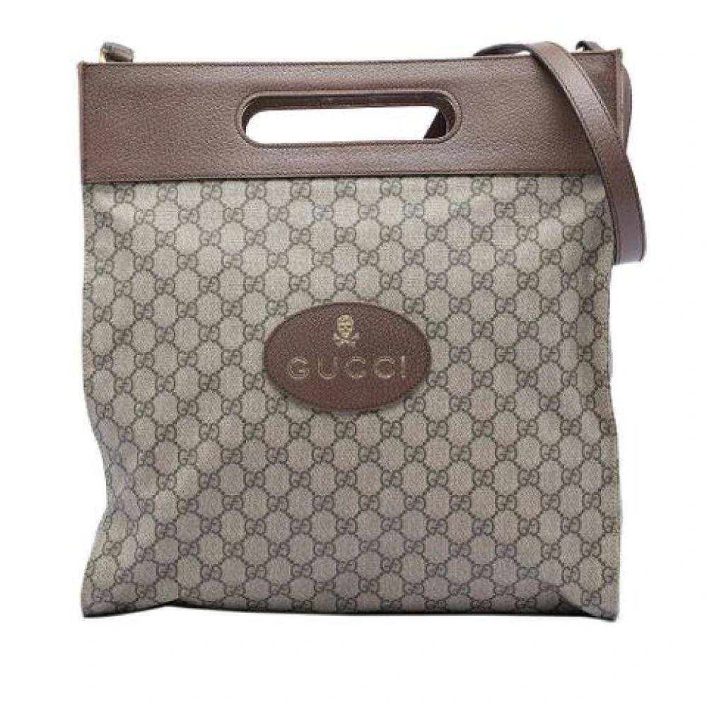 Gucci Vintage Pre-owned GG Supreme Neo Vintage Soft Satchel - Vintage - Dame - Beige - ONE SIZE - Uld