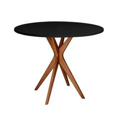 JUBI Rundt spisebord diam. 90cm Oak Black
