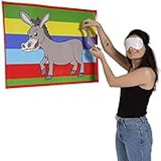 Cake Factory PIN THE TAIL ON THE DONKEY boy eller girls classic party game girl MULTI PLAYER (Pin The Donkey 40 Players)