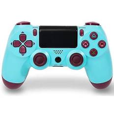 Dualshock trådløs Bluetooth-spilcontroller til Playstation4 /ps4/ps3 blå blue berry