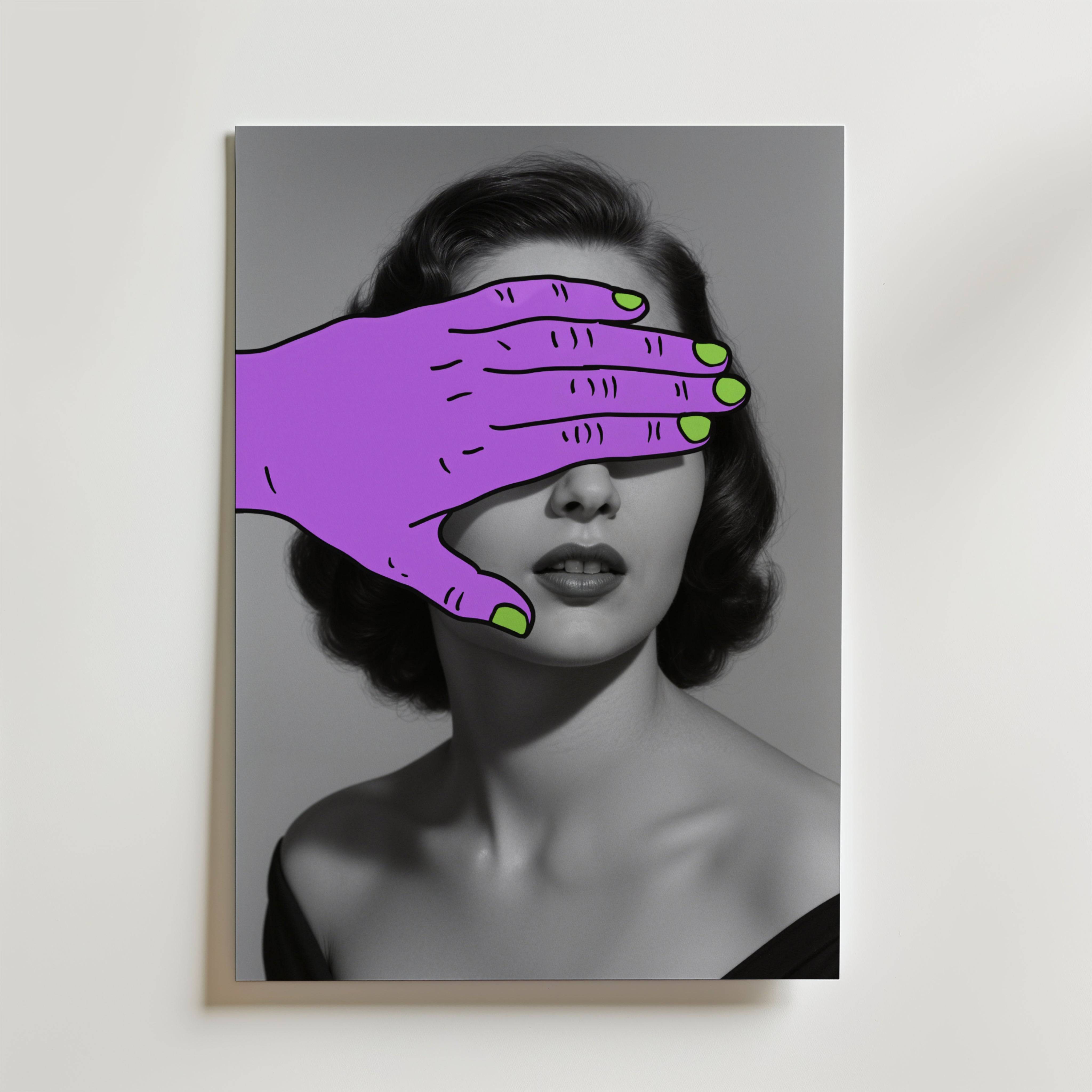 Blind Pop Poster - Fine Art Poster 100x140 cm