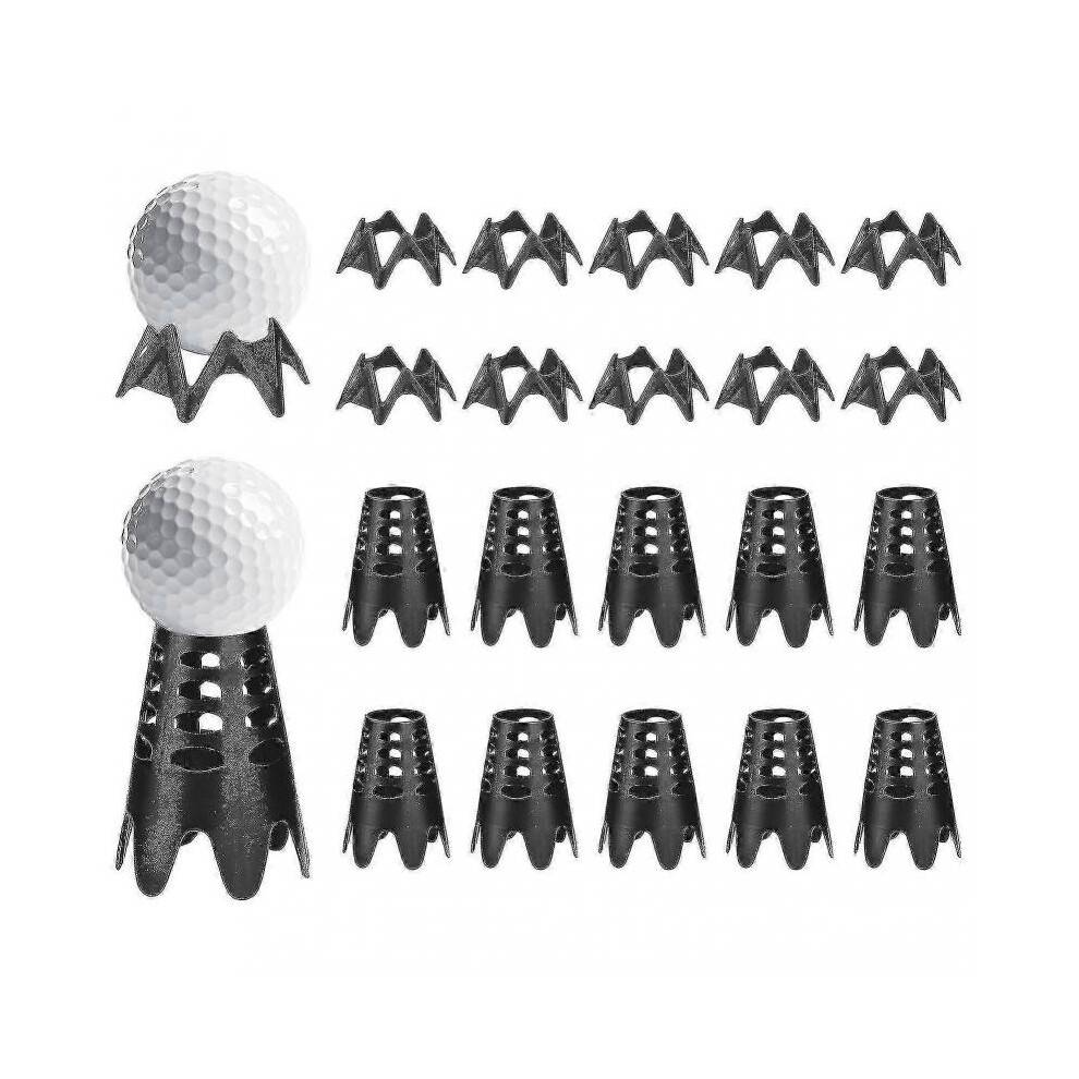 (Black) Plastic Golf Tees Home Golf Simulator Tees Outdoor Indoor Golf Tees Simulator Practice Training Golf Mat Tees-ZZY
