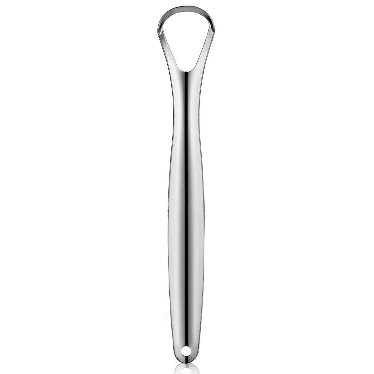 Premium 1Pcs 3Pcs Stainless Steel Tongue Scraper Cleaner For Adults Kids Portable Metal Tongue Cleaner Brushes