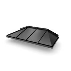 Djup Från 955 Mm Hipped - Entrétak Svart, 955 Mm, 2100 Mm