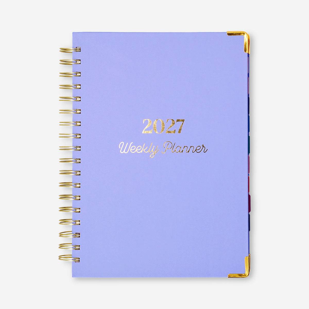 Blue weekly planner 2027 - English