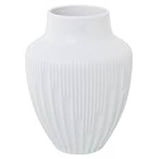 Alexandra House Living Keramisk vit vas 18 x 18 x 23 cm