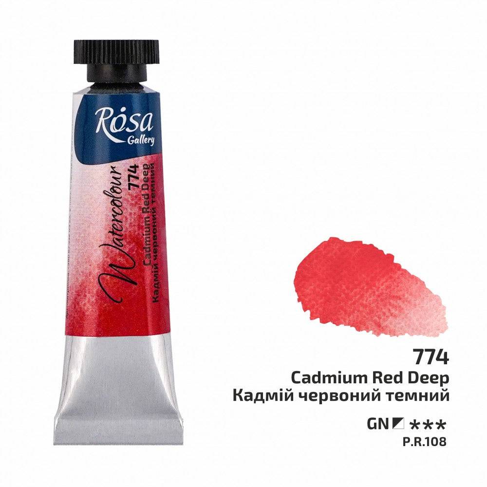 Rosa Gallery akvarellfärg tub 10 ml 774 Cadmium Red Deep