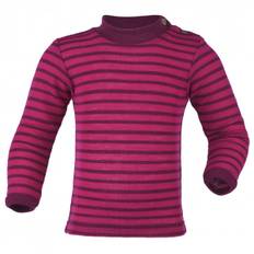 Engel Baby-Shirt L/S geringelt Underkläder merinoull Barn Storlek 110/116 Färg lila/rosa