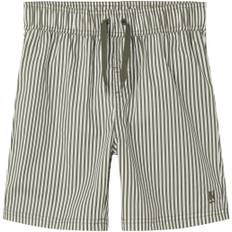 Name It Nkmzeer Swim Shorts Str 140 - Dusty Olive Badebukser Bomuld hos Magasin
