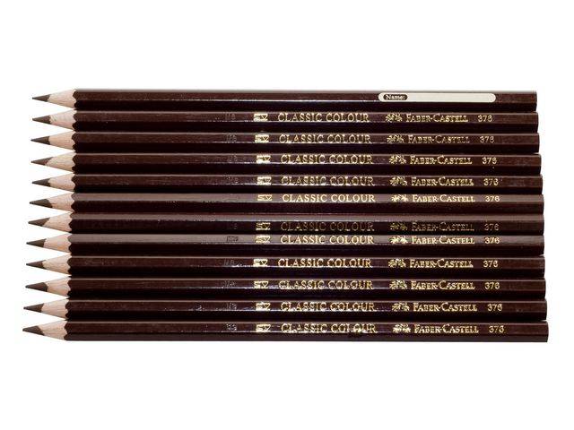 Färgpenna Faber Castell Brun 12st