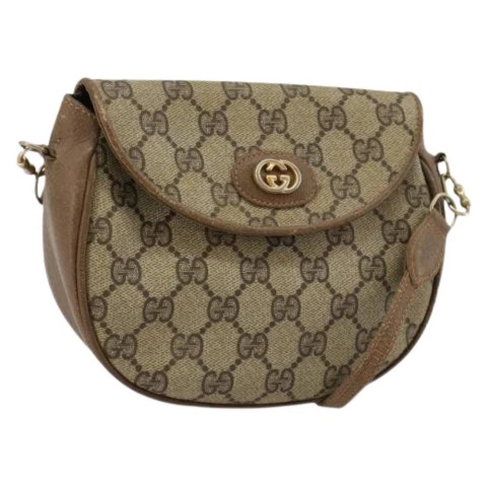 Gucci Vintage Pre-owned Vintage GG Canvas Skuldertaske - Vintage - Dame - Beige - ONE SIZE - Uld