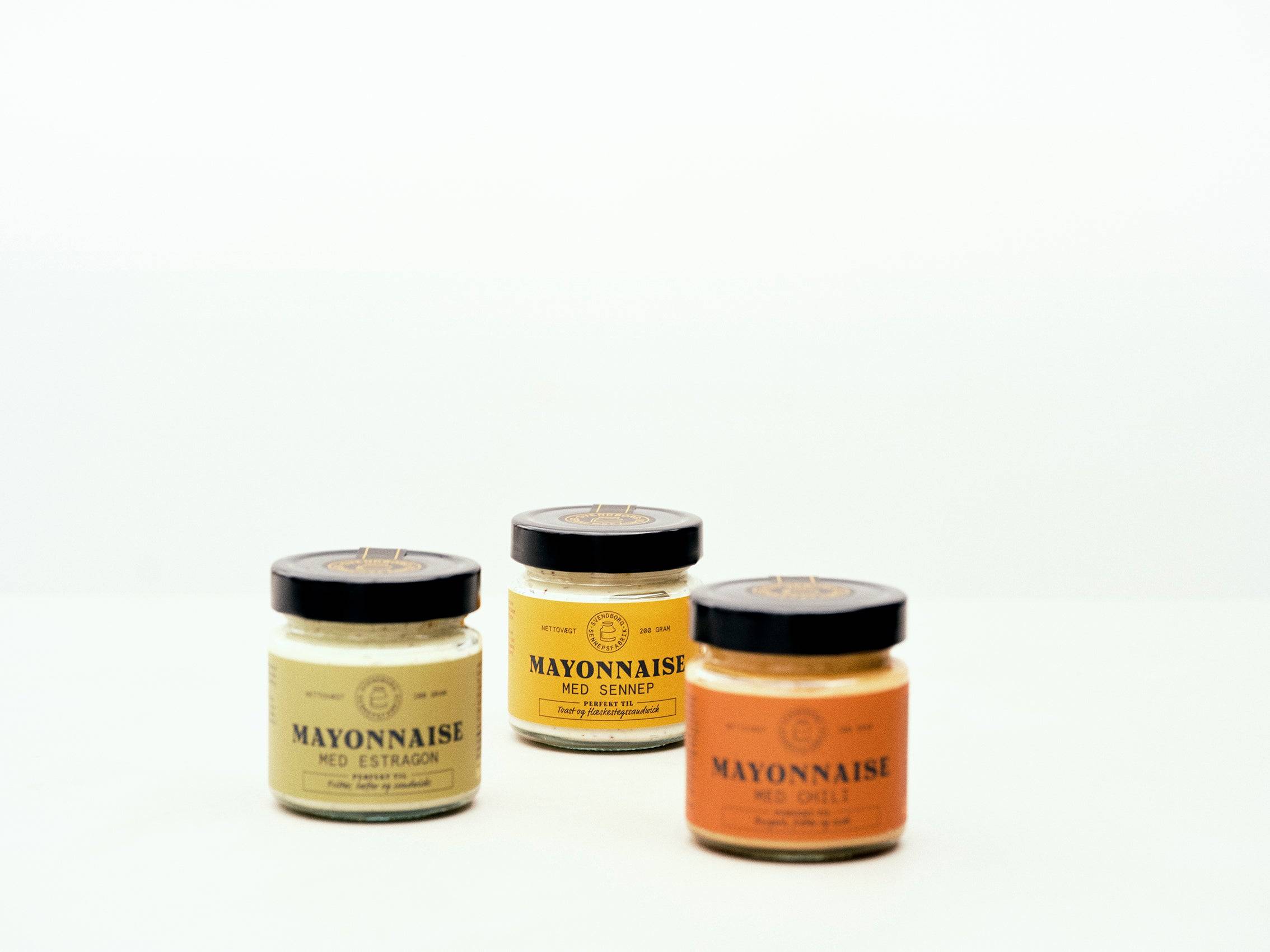 Bland selv mayo sampakke 3 stk. - Chili / Klassisk