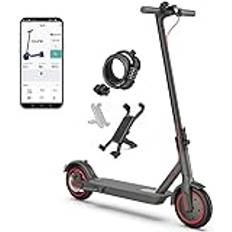 8,5 tum hopfällbar elektrisk sparkcykel för vuxna / 10,4 Ah klass A-batteri/Autonomi 25~35 Km/App/Anslutning med lås och telefonhållare