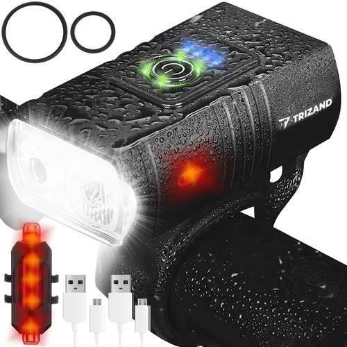 Vattentät USB-laddad LED Cykellampa 13 Ljuslägen