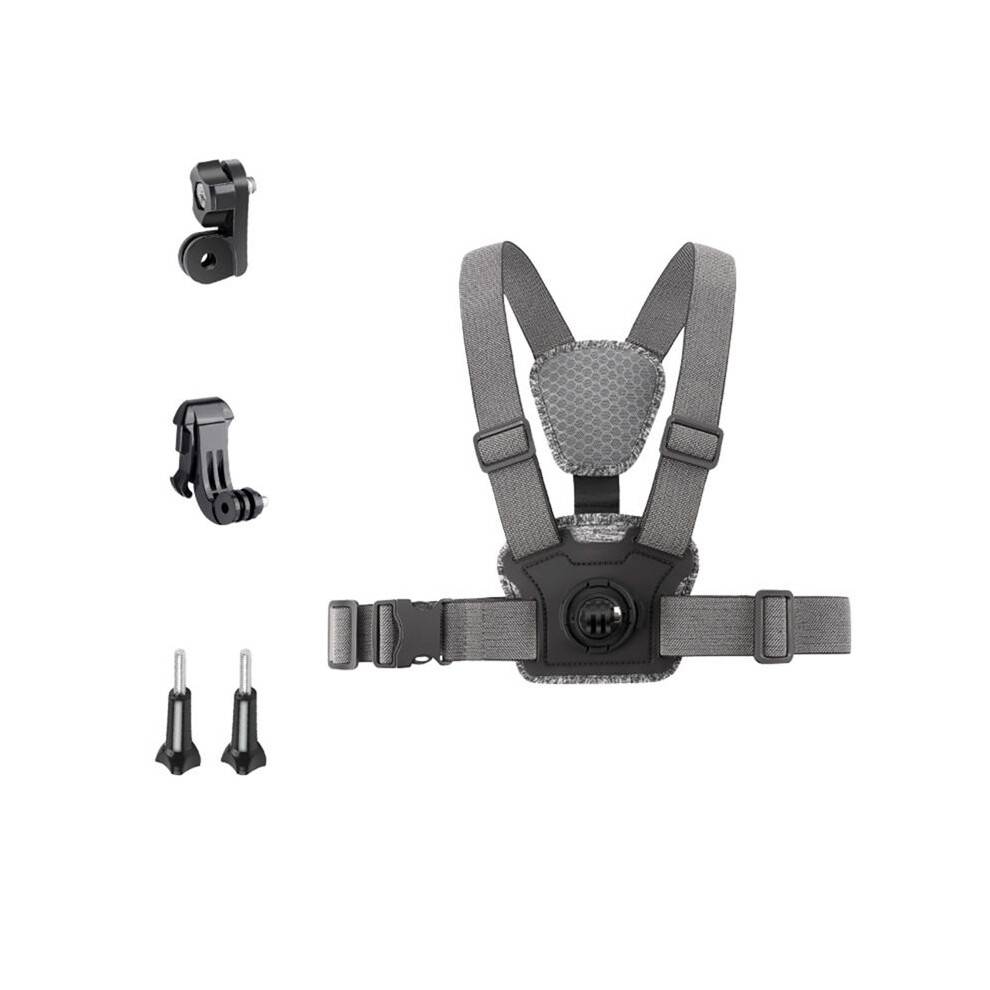 Adjustable Chest Mount Harness Strap for Action Camera Accessories Combo A