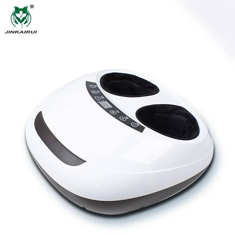 Fotmassageapparat Spa Elektrisk 220V Elektrisk Antistress 3D Shiatsu Knådning Lufttryck Vård Infraröd Med Värme Rulle US Plug vit