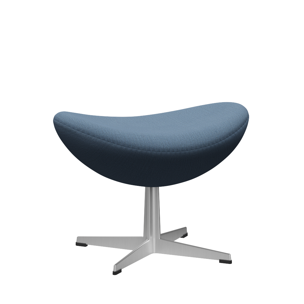 3127 Fodskammel til Ægget, stel i børstet aluminium af Arne Jacobsen Christianshavn - 1152 Light Blue - Jacobsen Plus